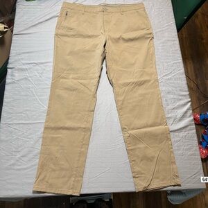 Weatherproof Vintage Regular Fit Tech Pant 40x34Nylon Stretch Khaki 1481791